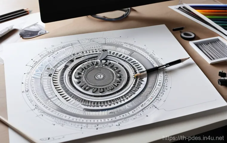 제품디자인 자격증 실기 도구 준비 - 7mm) neatly arranged in a pencil holder, alongside a soft eraser and a precision eraser stick. A han...
