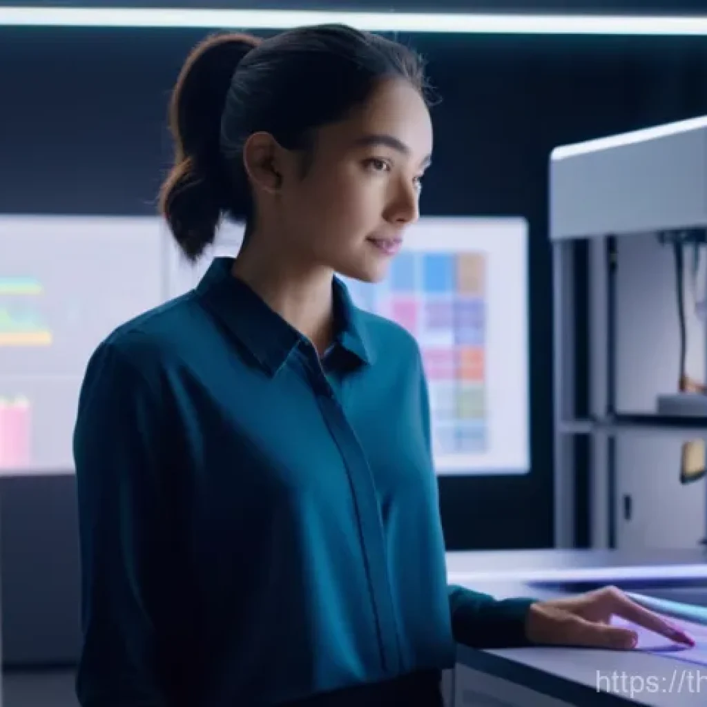제품디자인 자격증 시험 일정 - **AI-Powered 3D Product Design Innovation**
    A product designer, in her late 20s, professionally ...