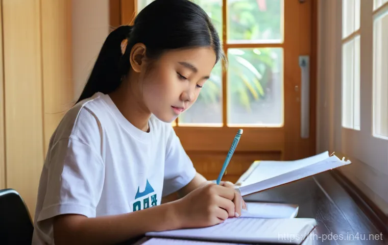 제품디자인 자격증 시험 준비 체크리스트 - **Prompt 1: Focused Study and Strategic Planning**
"A young Thai student, appearing calm and det...